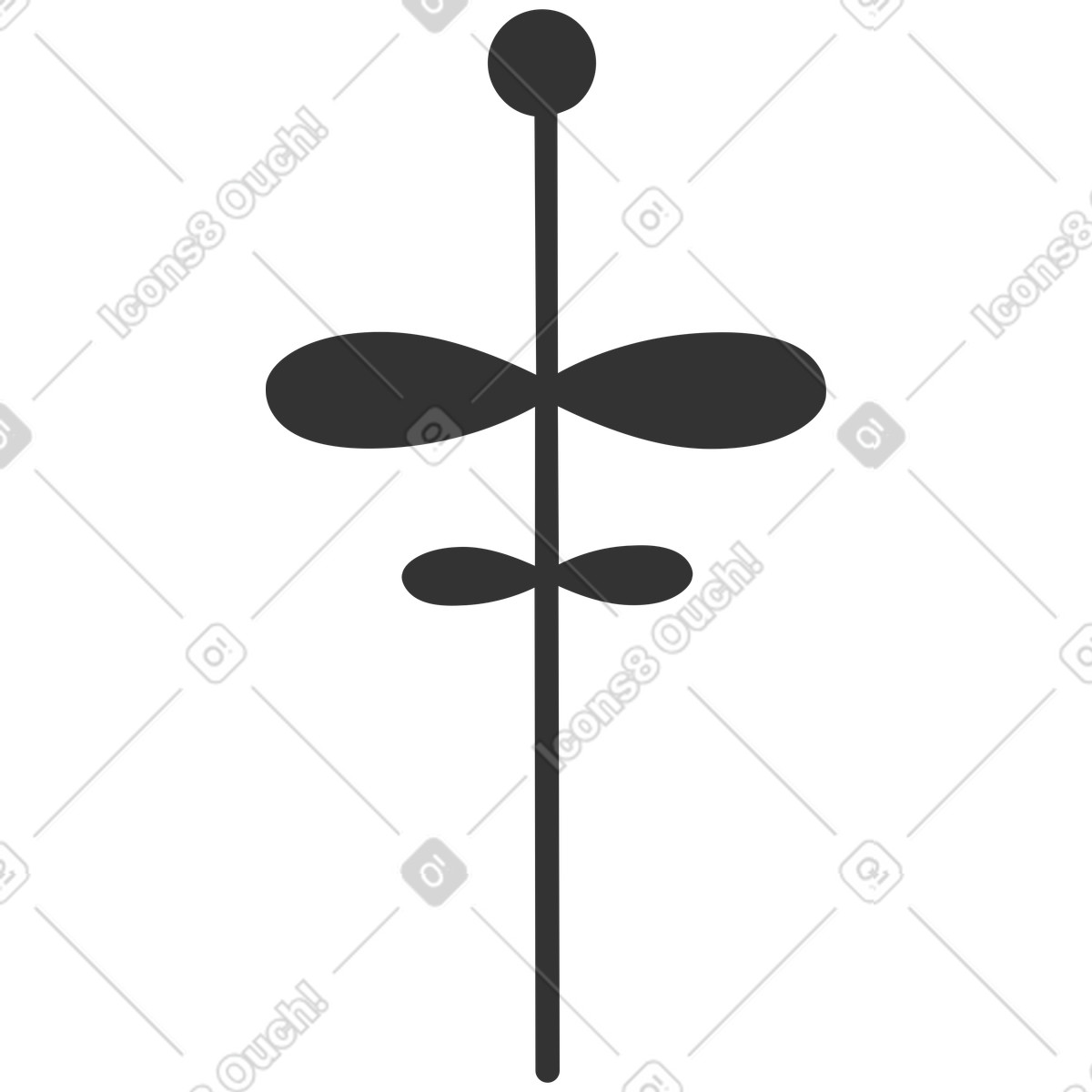 Crayon スタイルの 花 のイラストをPNG、SVG形式でダウンロード