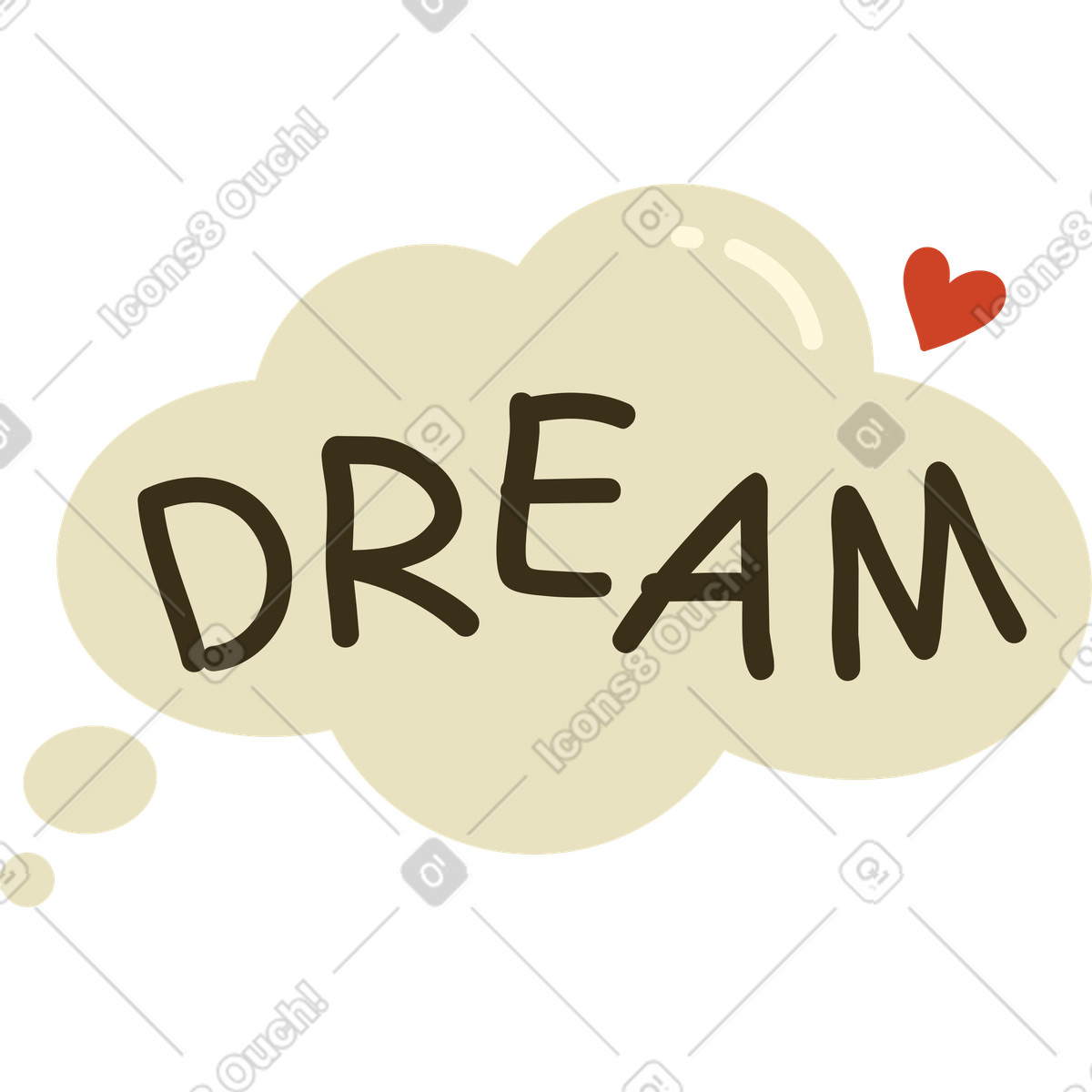 Dream-Illustration im Arabica-Stil als Download in PNG, SVG