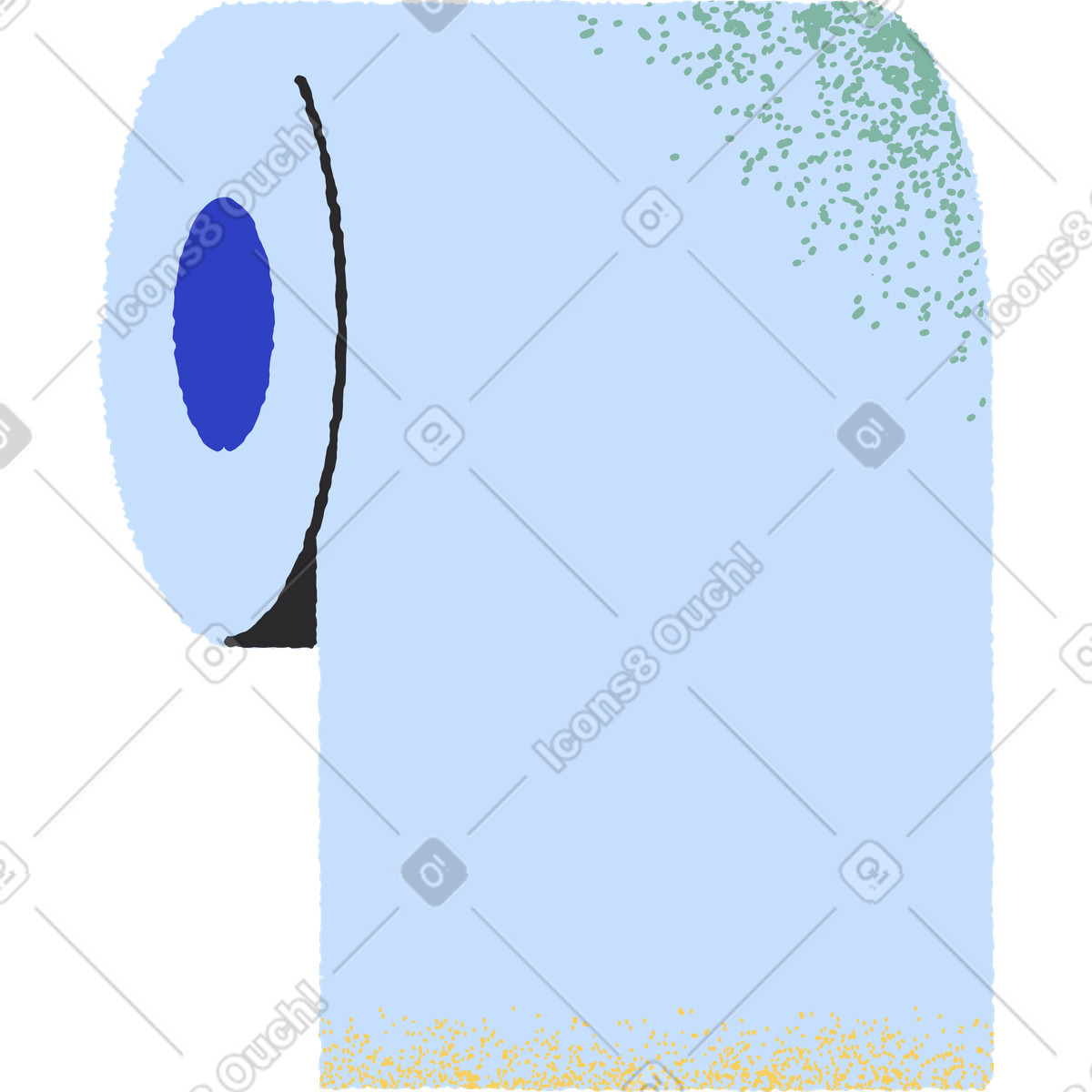 Ilustração de Papel higiênico em no estilo Pablo para baixar em PNG, SVG