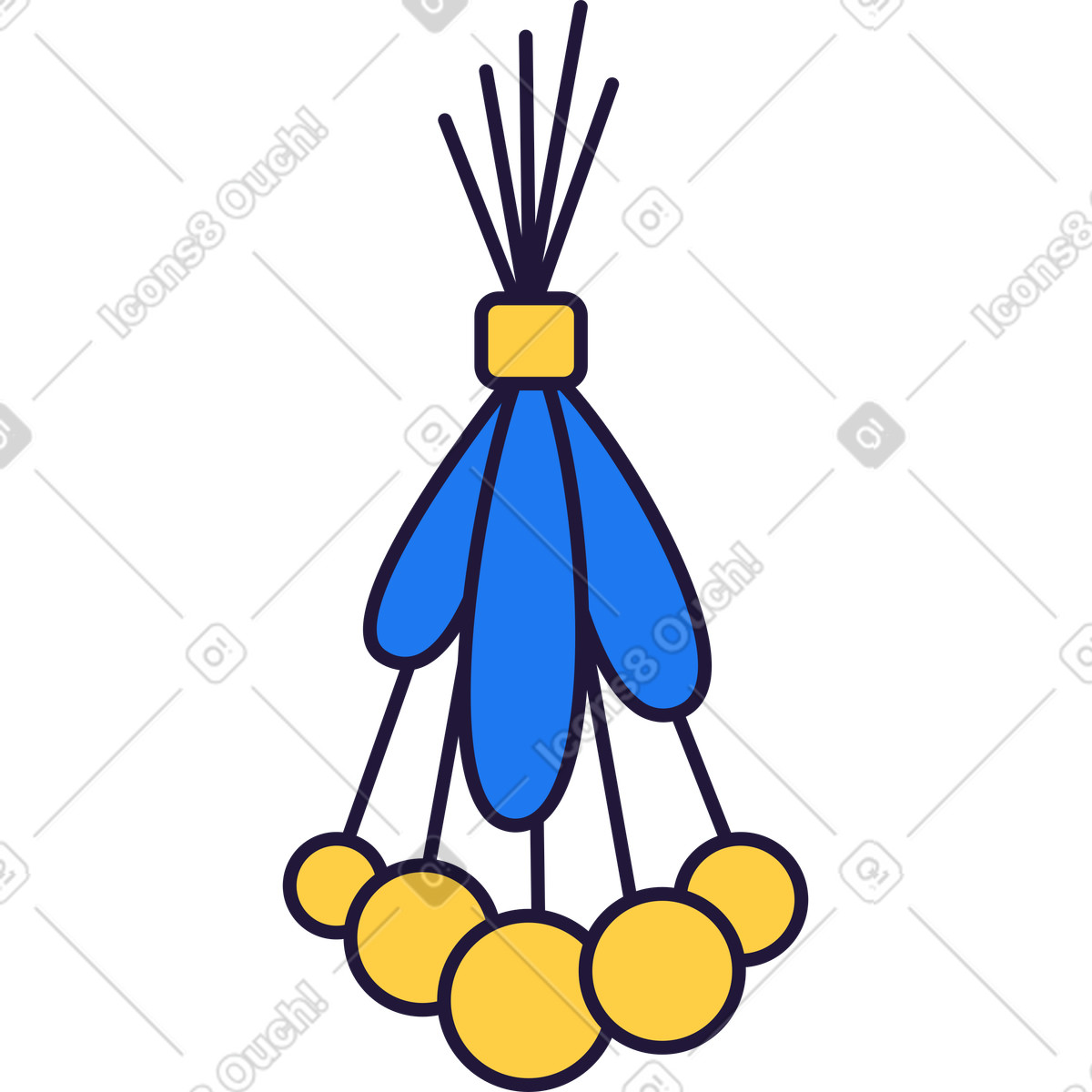 Ilustración Dried herb en estilo Conifer a descargar en PNG y SVG
