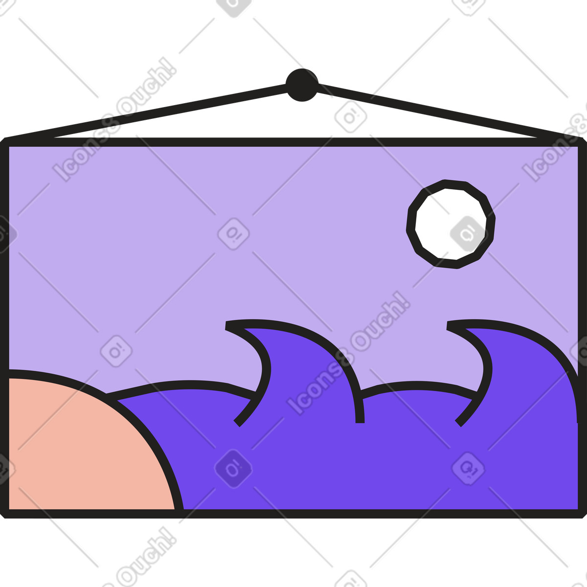 Immagine dell'onda illustrazione in stile Dazzle scarica in PNG, SVG