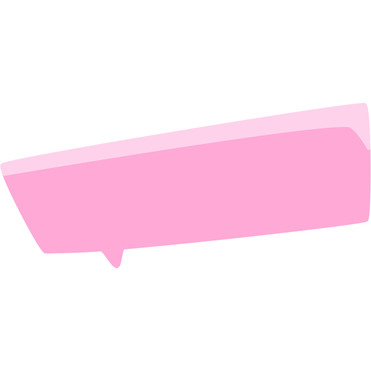 Fumetto rosa illustrazione in stile Bouncy scarica in PNG, SVG