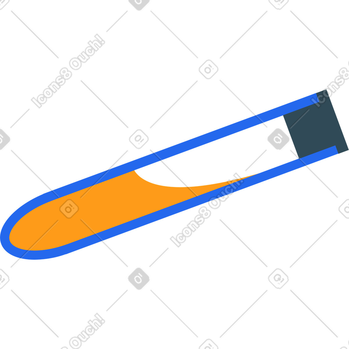 Test-tube illustration in Kingdom style download in PNG, SVG