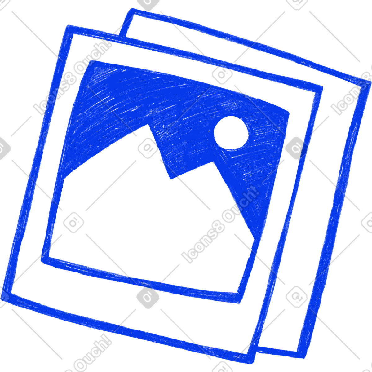 Иллюстрация Две фотографии в стиле Biro — скачать в форматах PNG, SVG