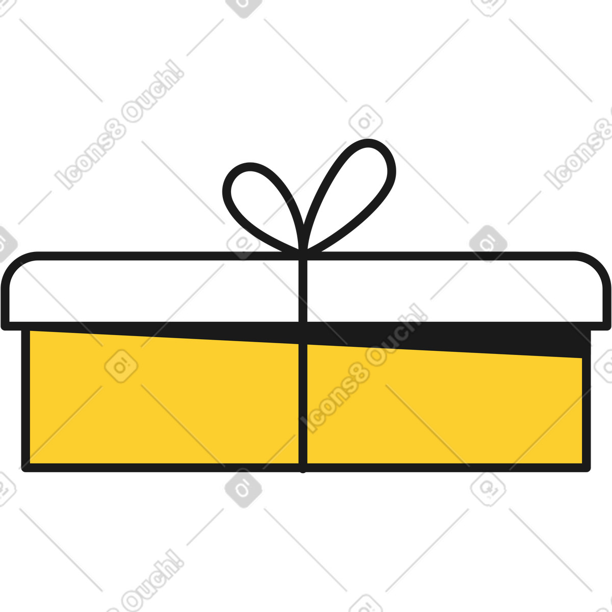 Ilustração animada de Presente em no estilo Taxi para baixar em GIF, Lottie (JSON), AE