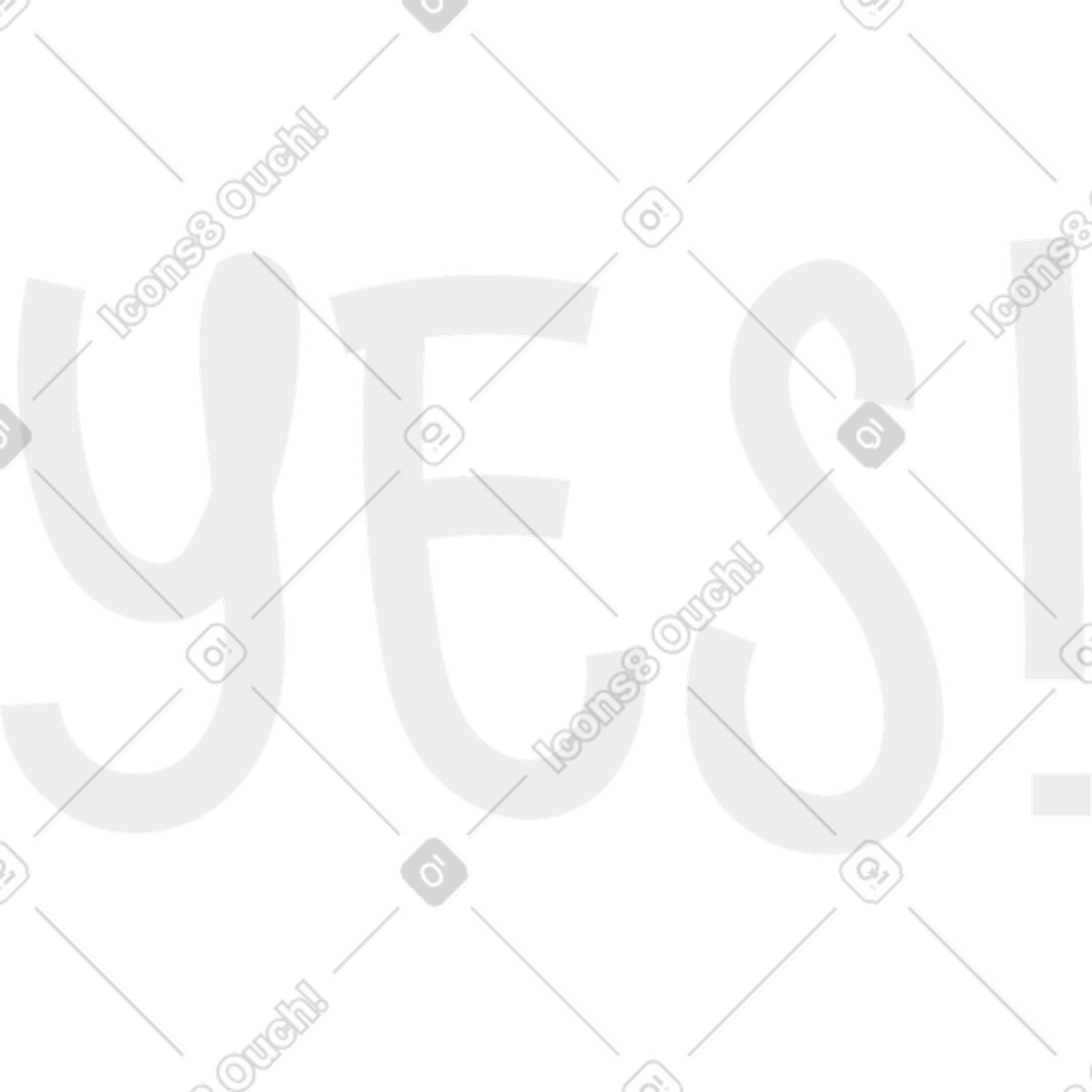 Sì illustrazione in stile Clip scarica in PNG, SVG