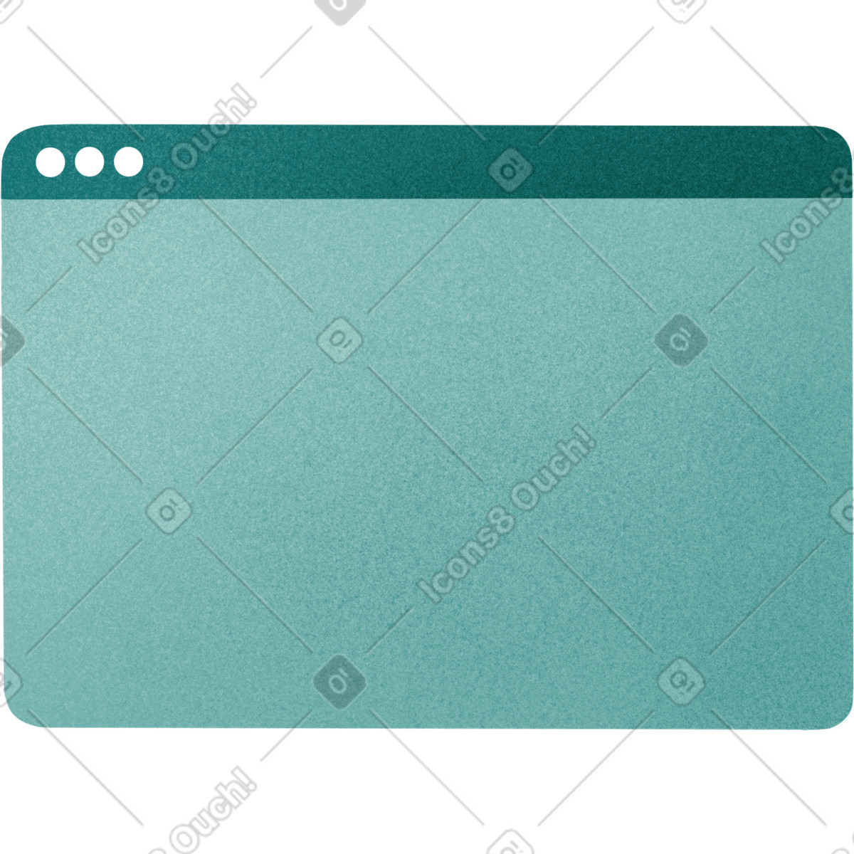 Green browser screen illustration in Willowy style download in PNG, SVG