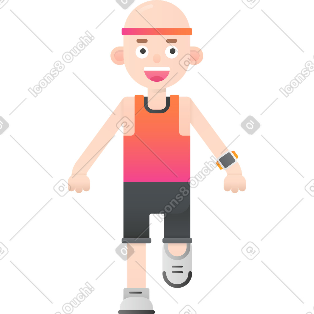 Ilustración Hombre en estilo Hugo a descargar en PNG y SVG