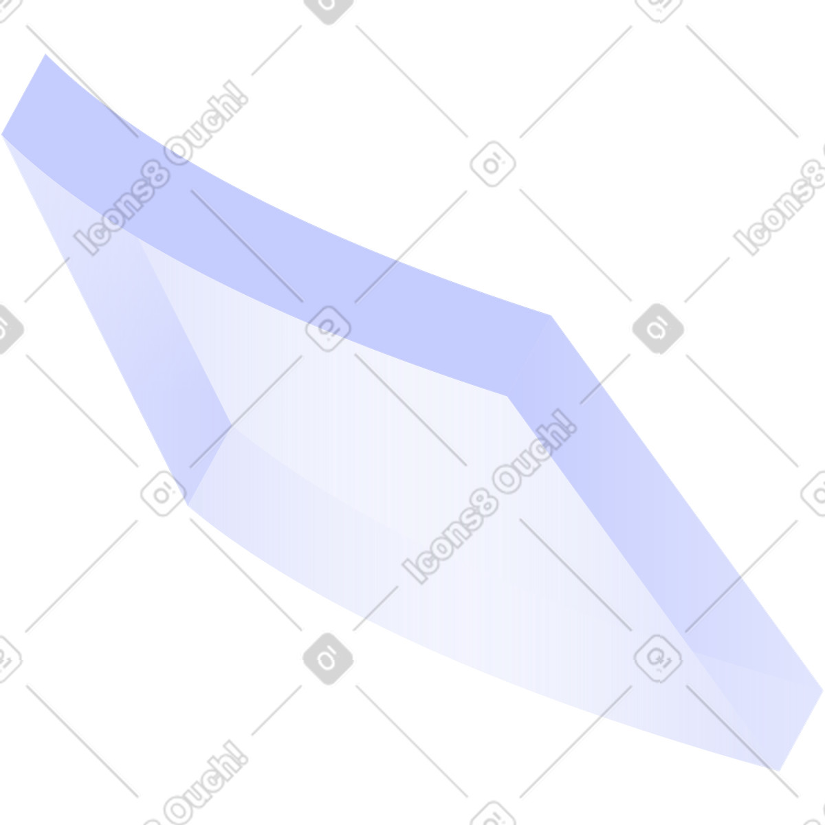Rettangolo volante lilla illustrazione in stile Quantum scarica in PNG, SVG