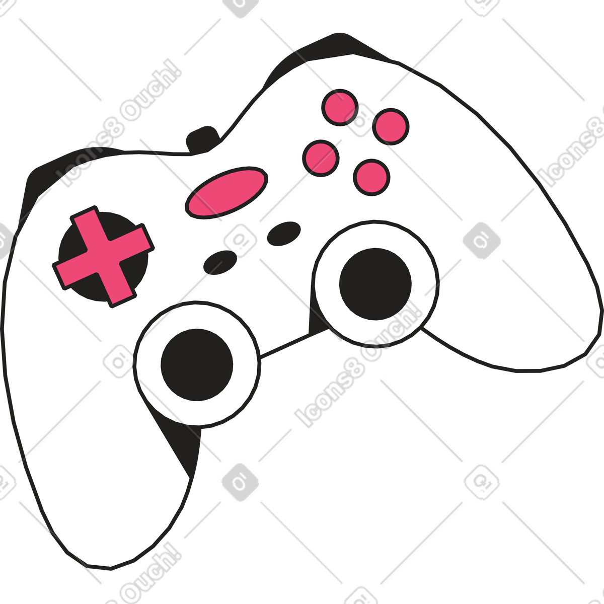 Ilustração de Controle em no estilo Dazzle Line para baixar em PNG, SVG