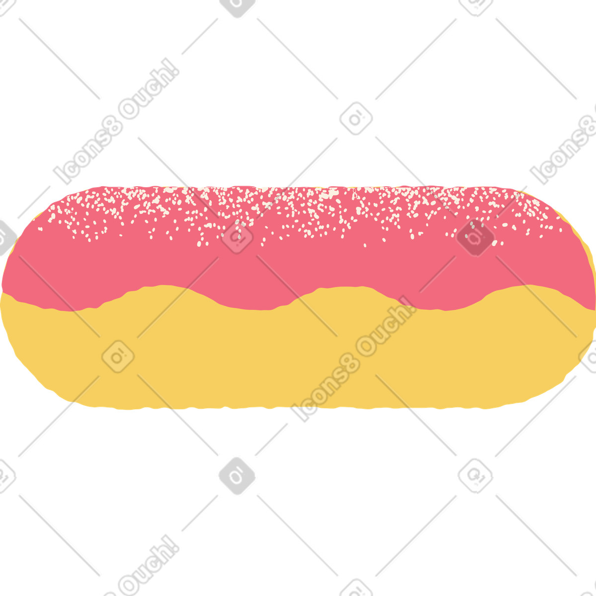 Ilustración Rosquilla en estilo Pablo a descargar en PNG y SVG