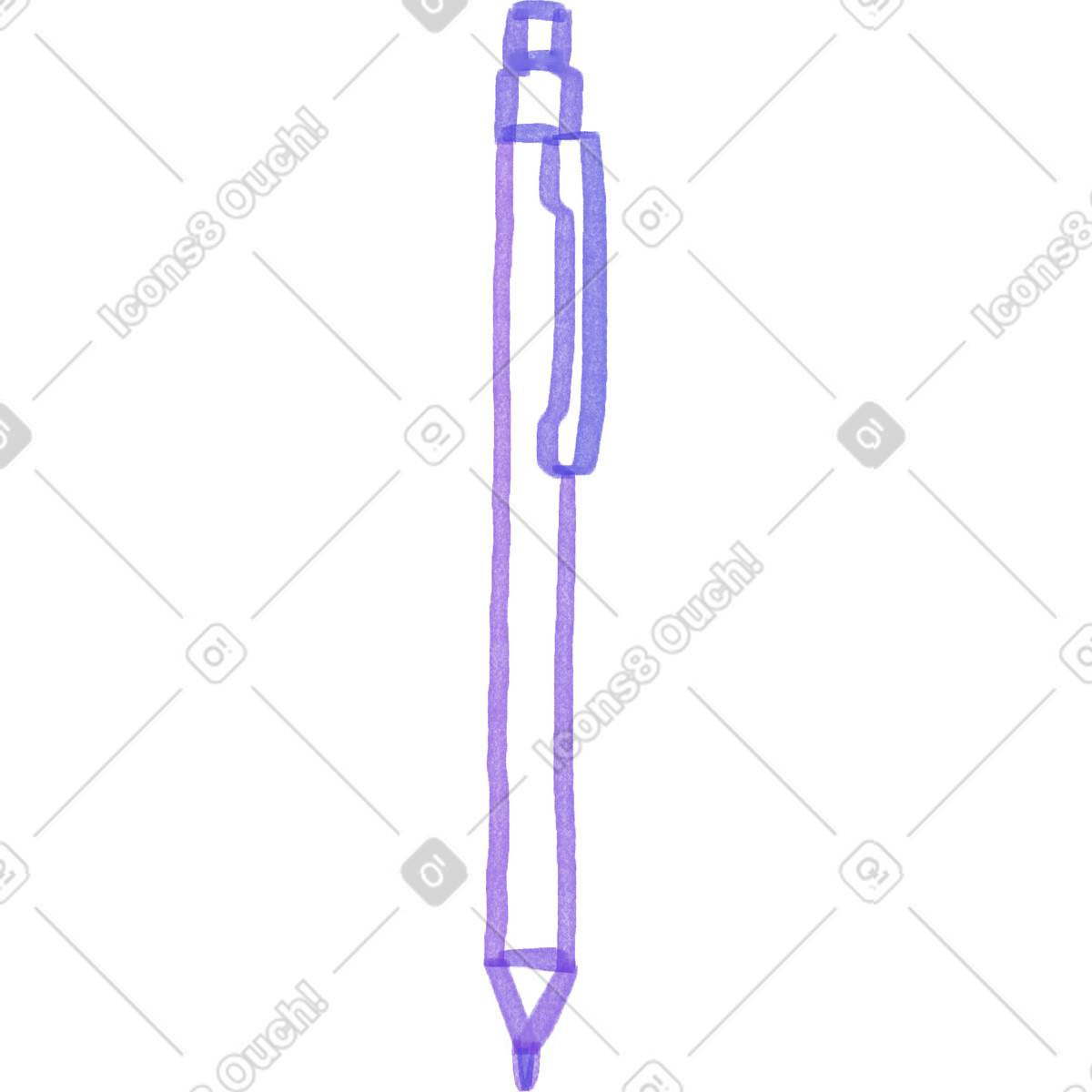Pen illustrazione in stile Marker scarica in PNG, SVG