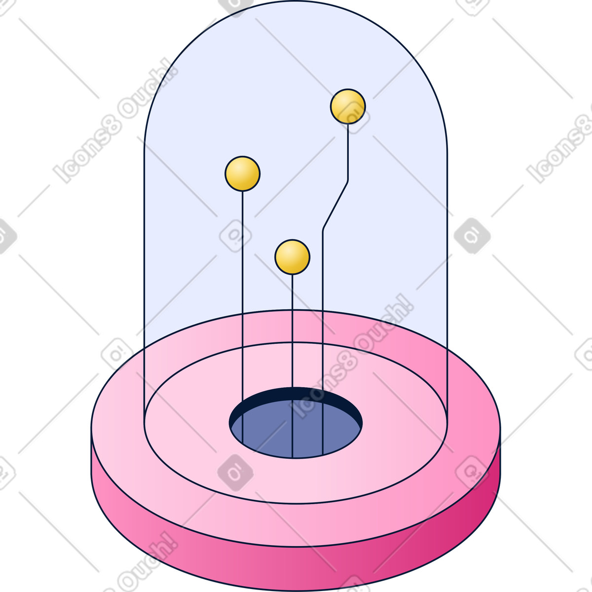 Technology flask illustration in Neat style download in PNG, SVG