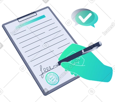 Signature du document PNG, SVG
