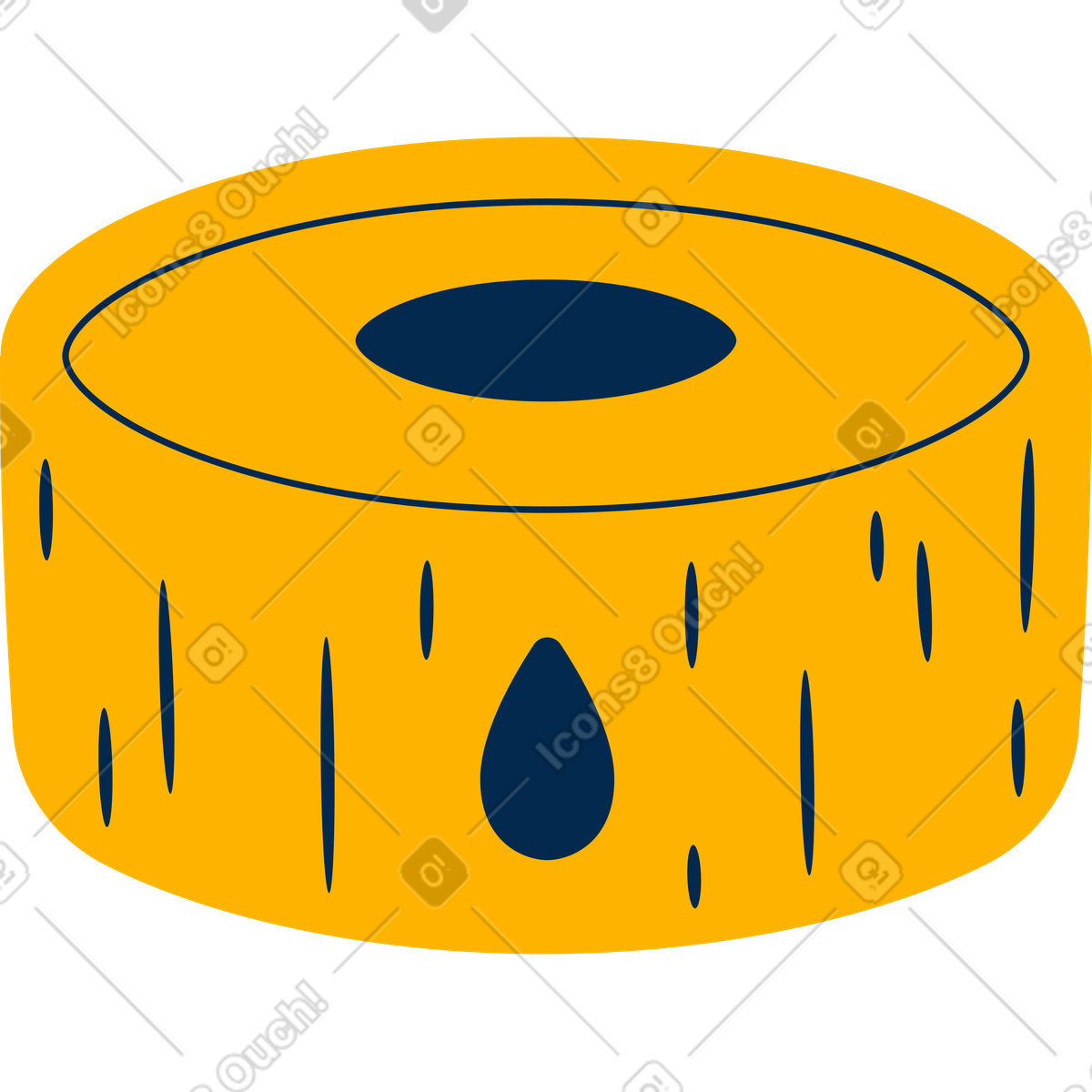 Fontana illustrazione in stile Flame scarica in PNG, SVG