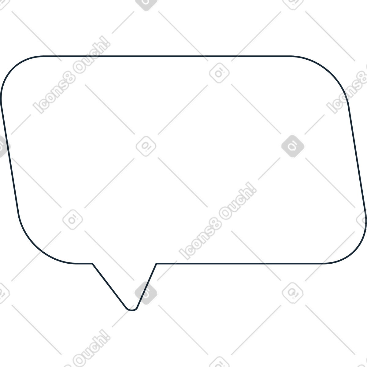 Speech bubble illustration in Indigo style download in PNG, SVG
