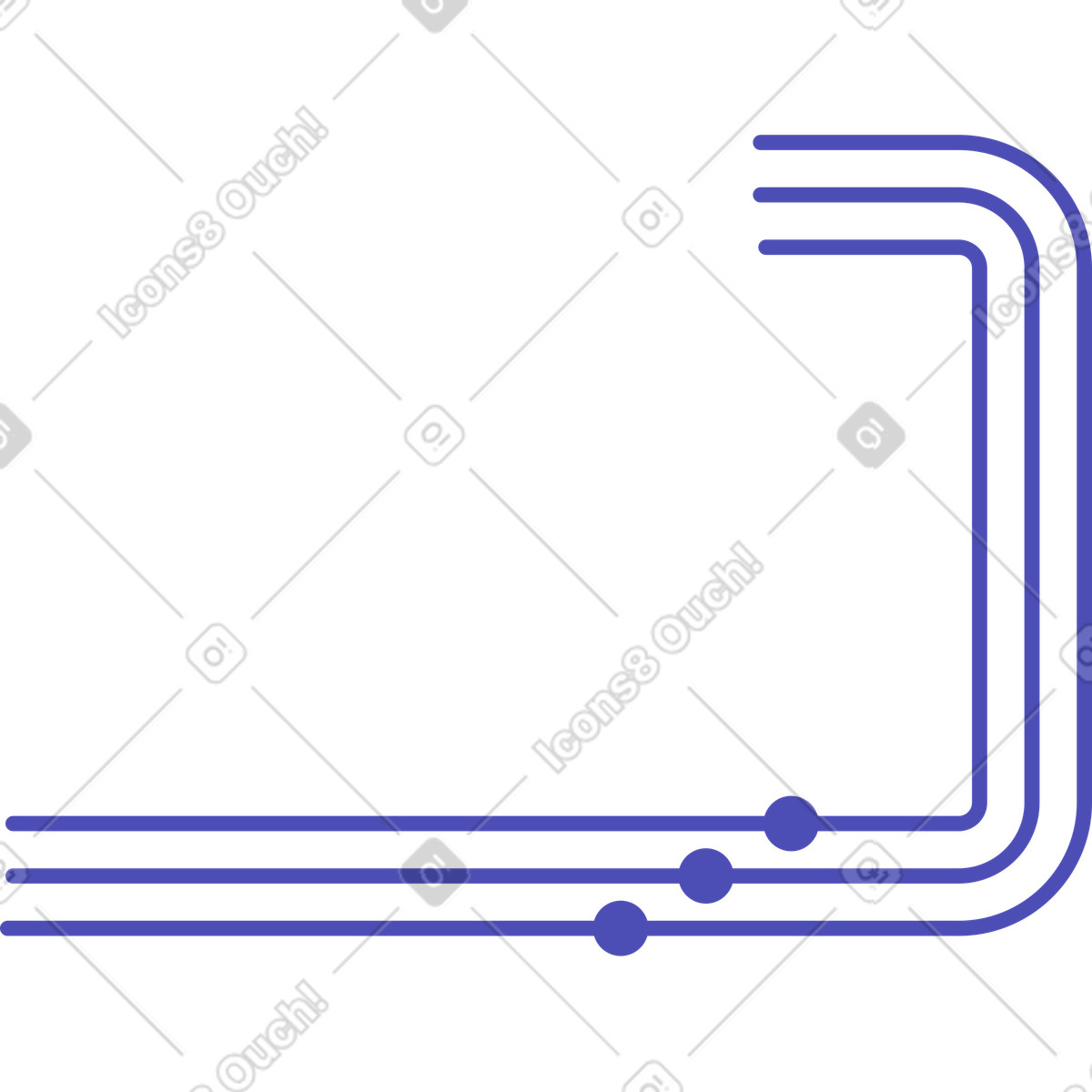 Linee dati illustrazione in stile Bright scarica in PNG, SVG