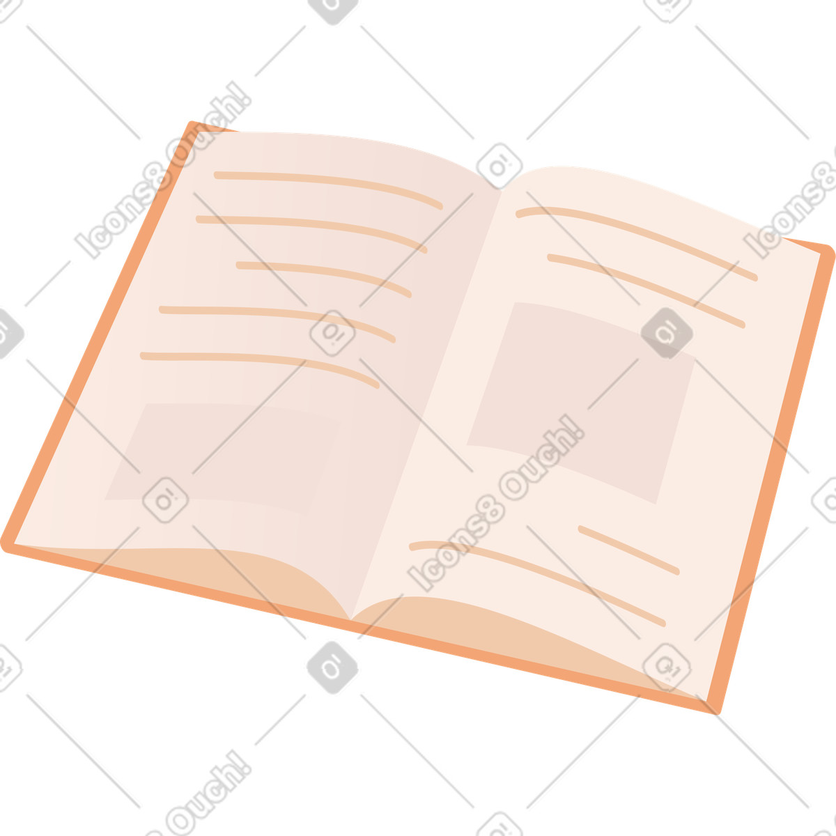 Ilustración Libro en estilo Coworking a descargar en PNG y SVG