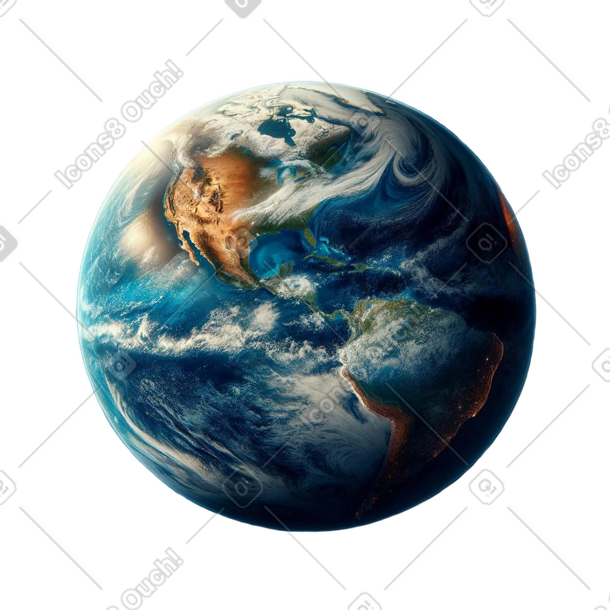Planet erde-Illustration im Jumble-Stil als Download in PNG, SVG