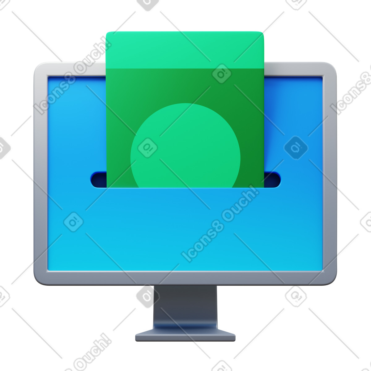 Online money transfer illustration in 3D Fluency style download in PNG, SVG
