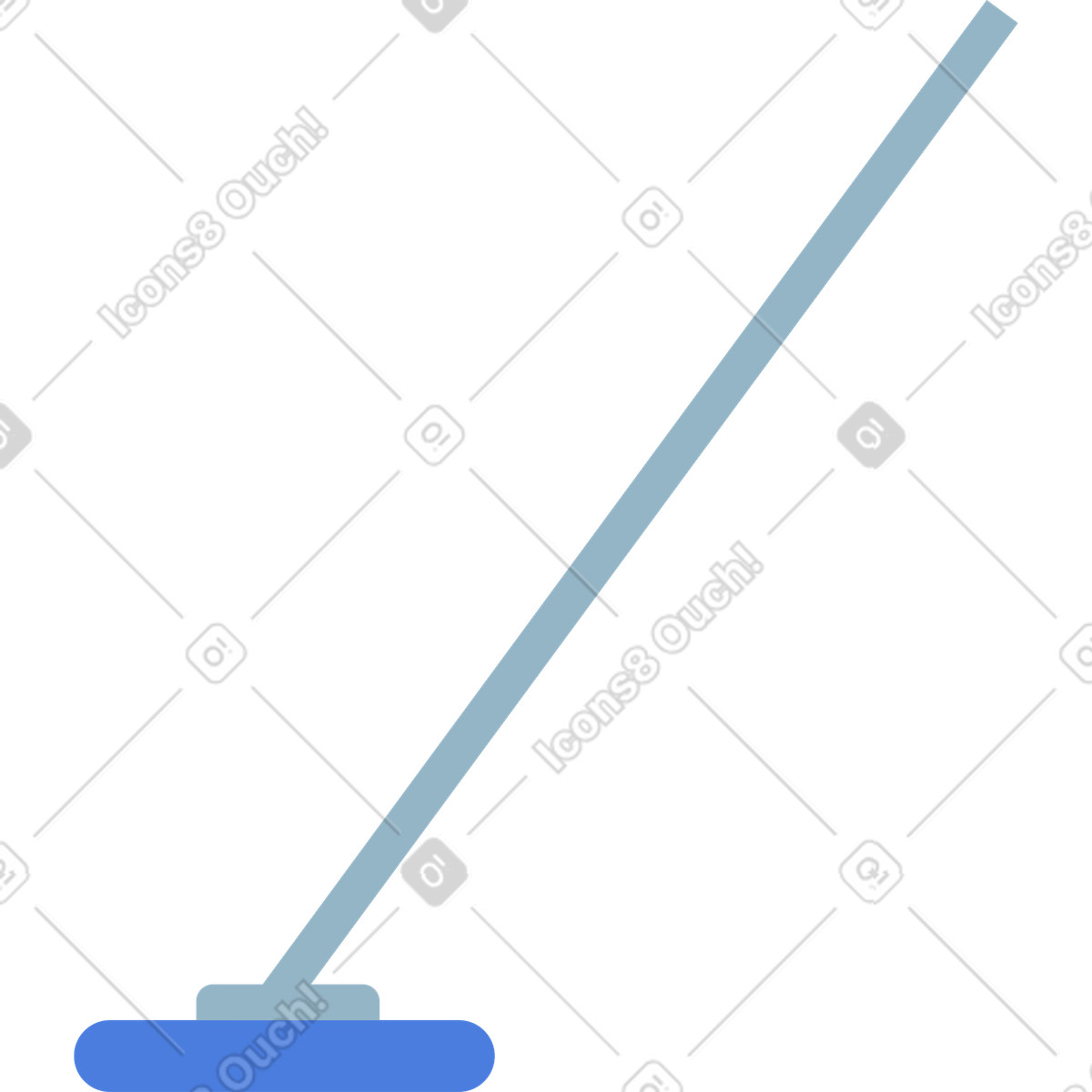 Ilustración Fregona en estilo Marginalia a descargar en PNG y SVG