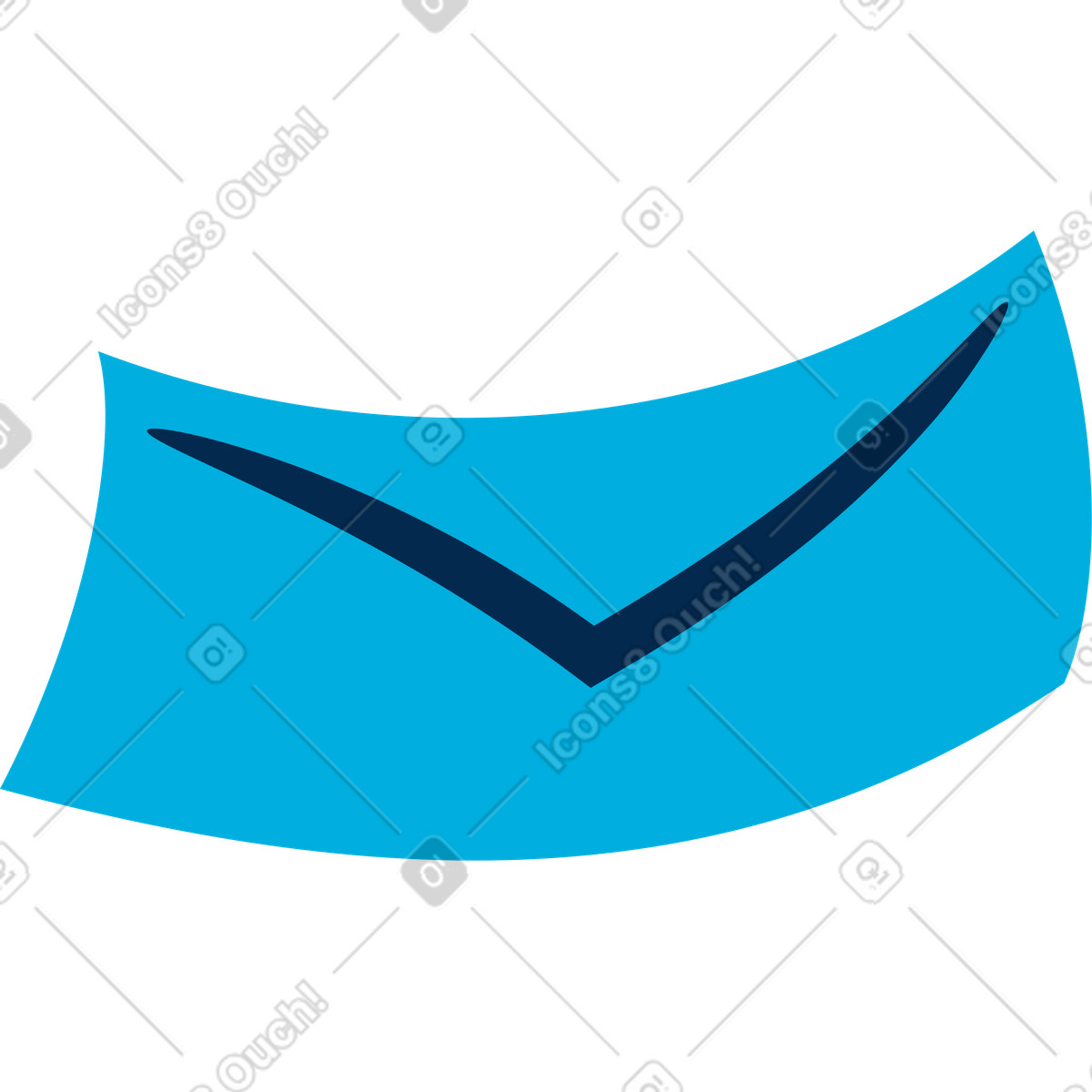 Brief-Illustration im Flame-Stil als Download in PNG, SVG