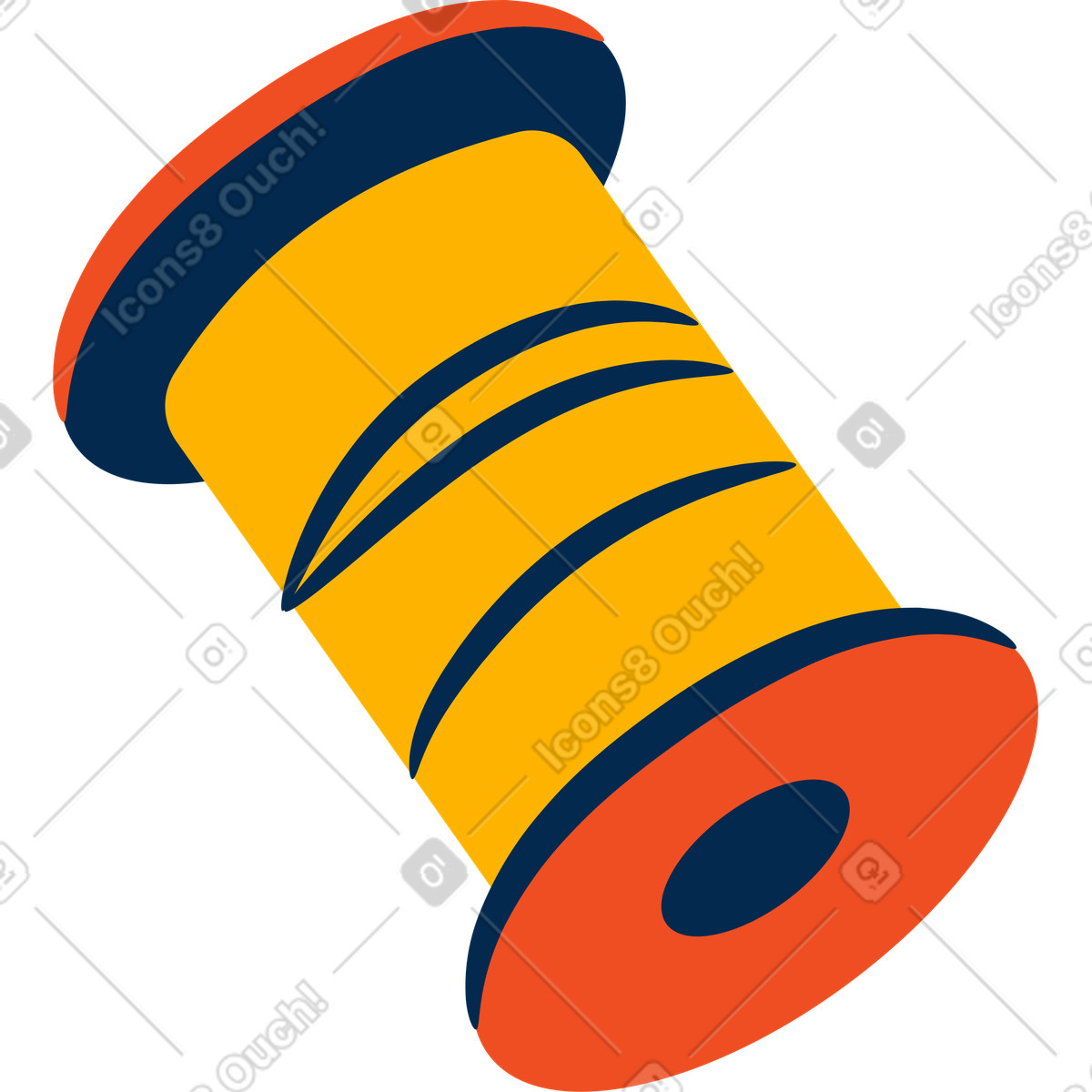 Ilustración Babina threads en estilo Flame a descargar en PNG y SVG