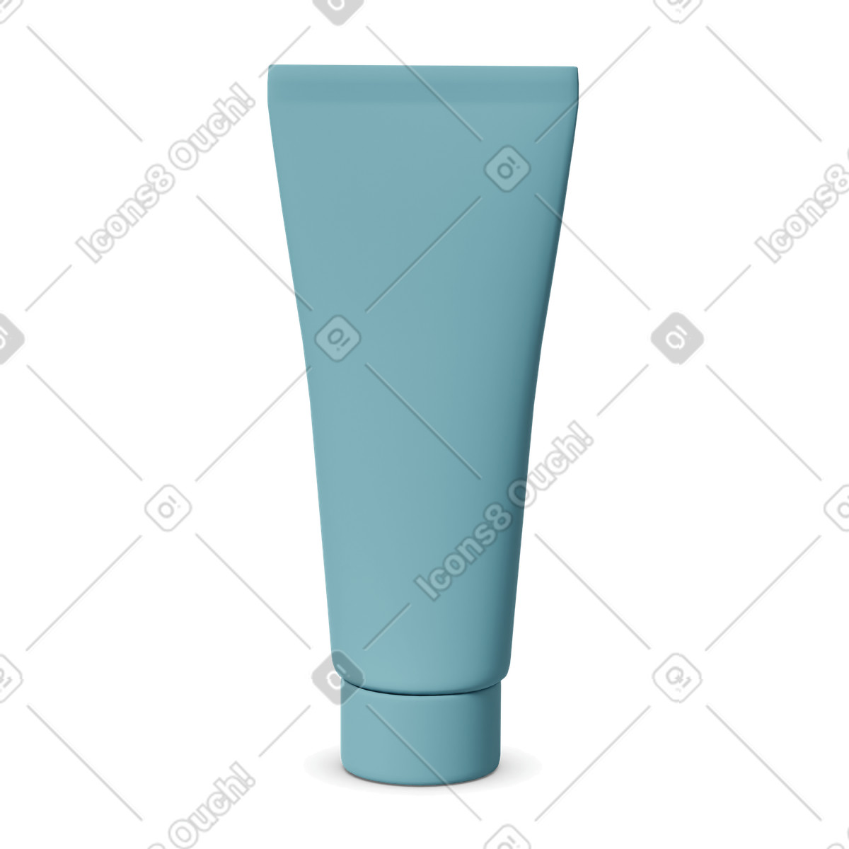 Blue hand cream illustration in 3D Casual life style download in PNG, SVG