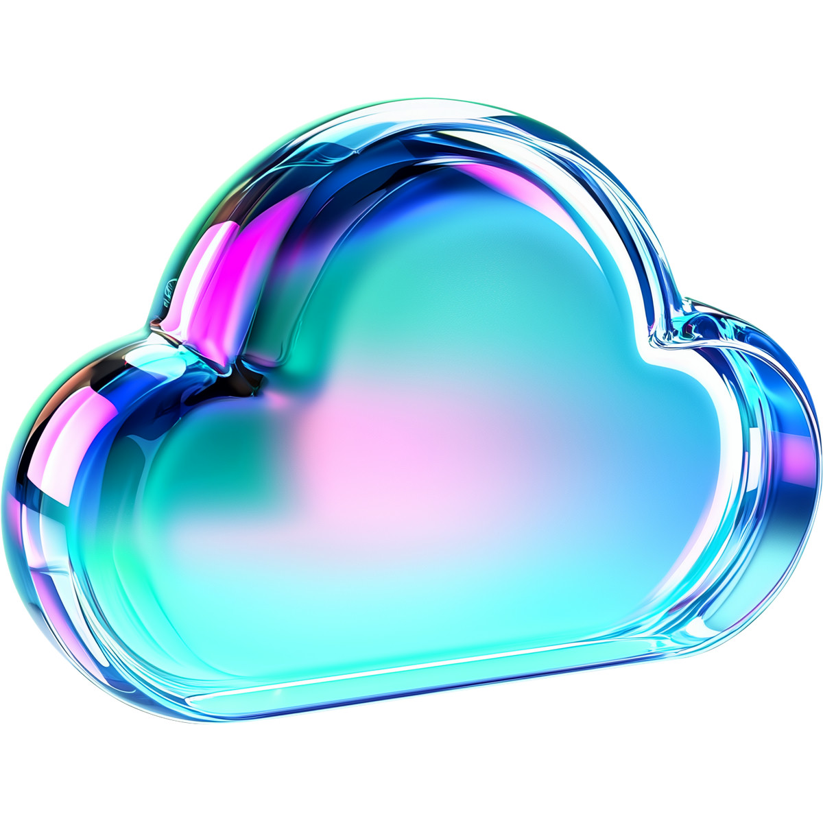 Illustration Icône de nuage verre dans le style Vitrum à télécharger aux formats PNG, SVG