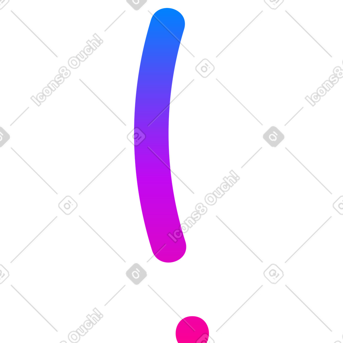 Vibrant 스타일의 감탄 일러스트레이션 PNG, SVG 다운로드