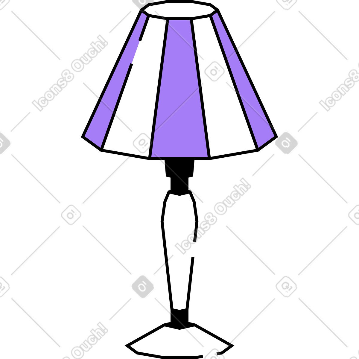 Illustration Lampe dans le style Amethyst à télécharger aux formats PNG, SVG