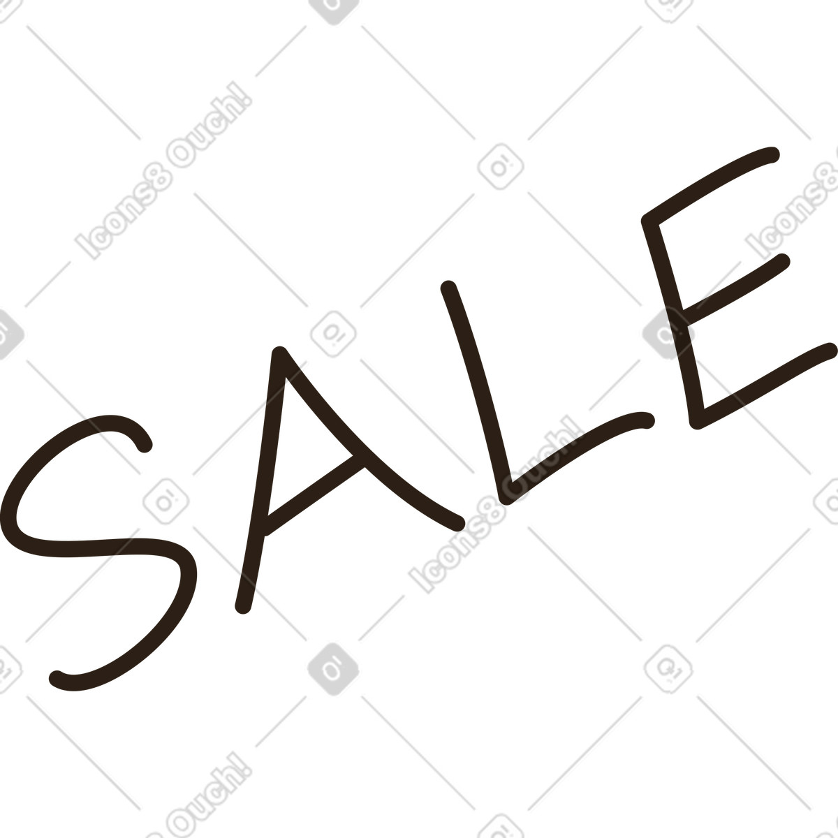 Plain スタイルの 販売テキスト のイラストをPNG、SVG形式でダウンロード