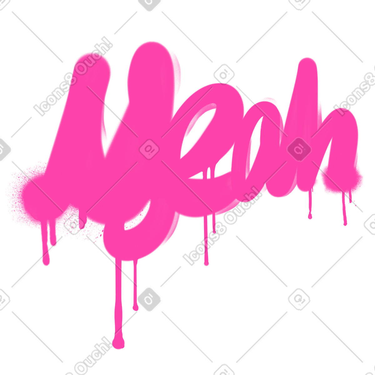 Ilustración Si graffiti en estilo Jumble a descargar en PNG y SVG