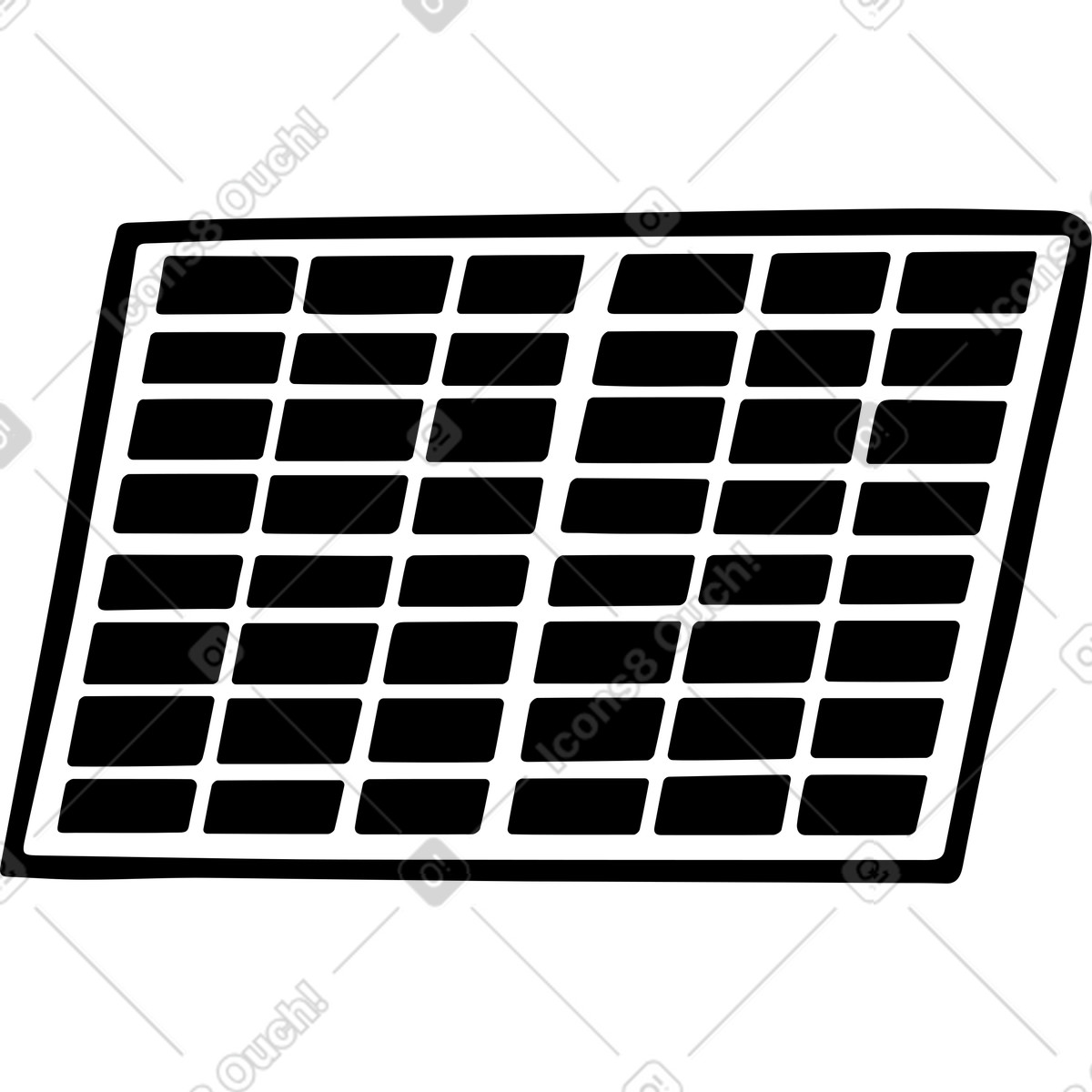 Pannello solare illustrazione in stile Journal scarica in PNG, SVG