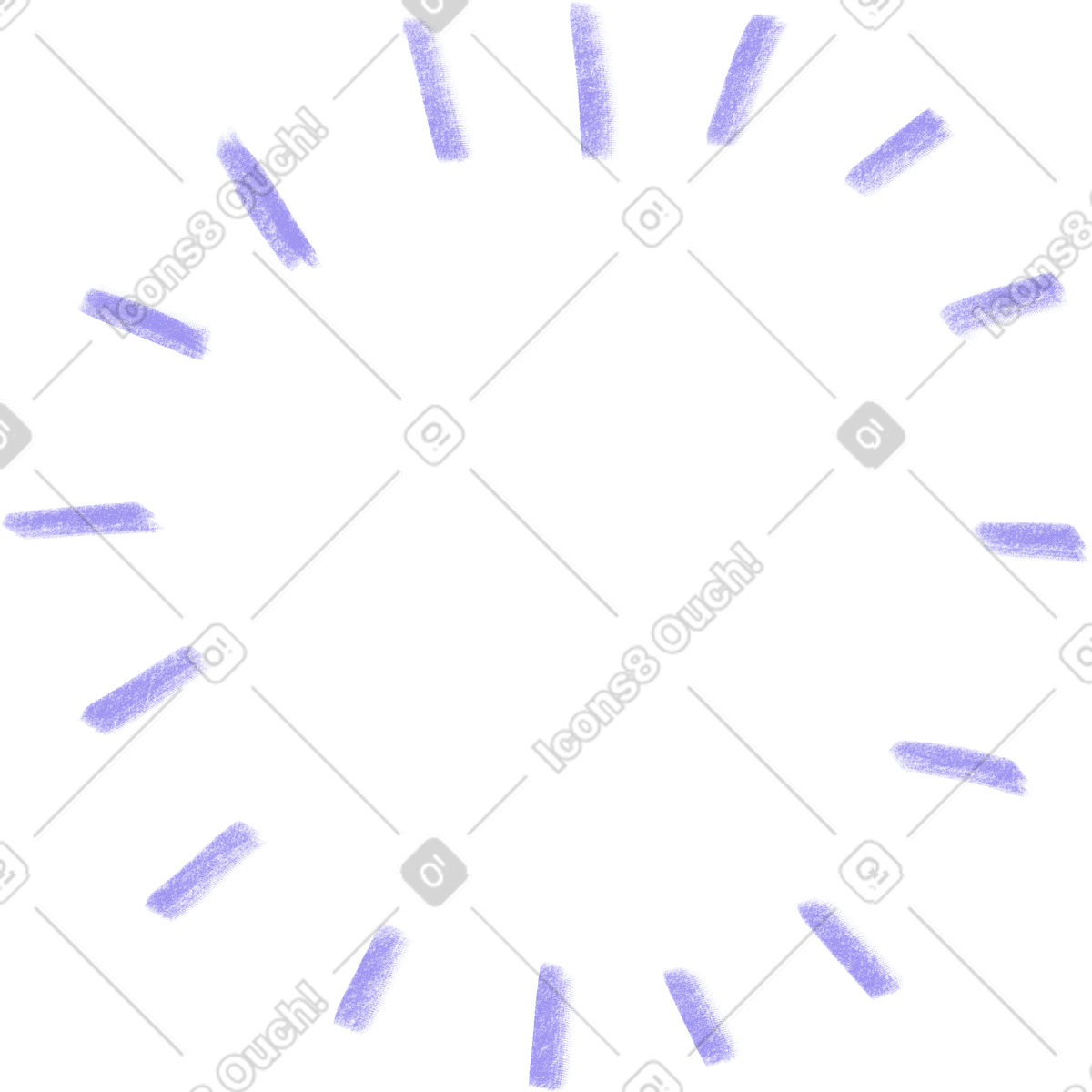 Illustration Blue burst lines in a circle dans le style Doodle à télécharger aux formats PNG, SVG
