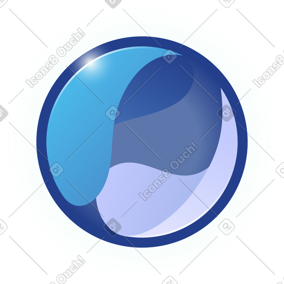 Illustration Boule abstraite lumineuse avec décor dans le style Quantum à télécharger aux formats PNG, SVG