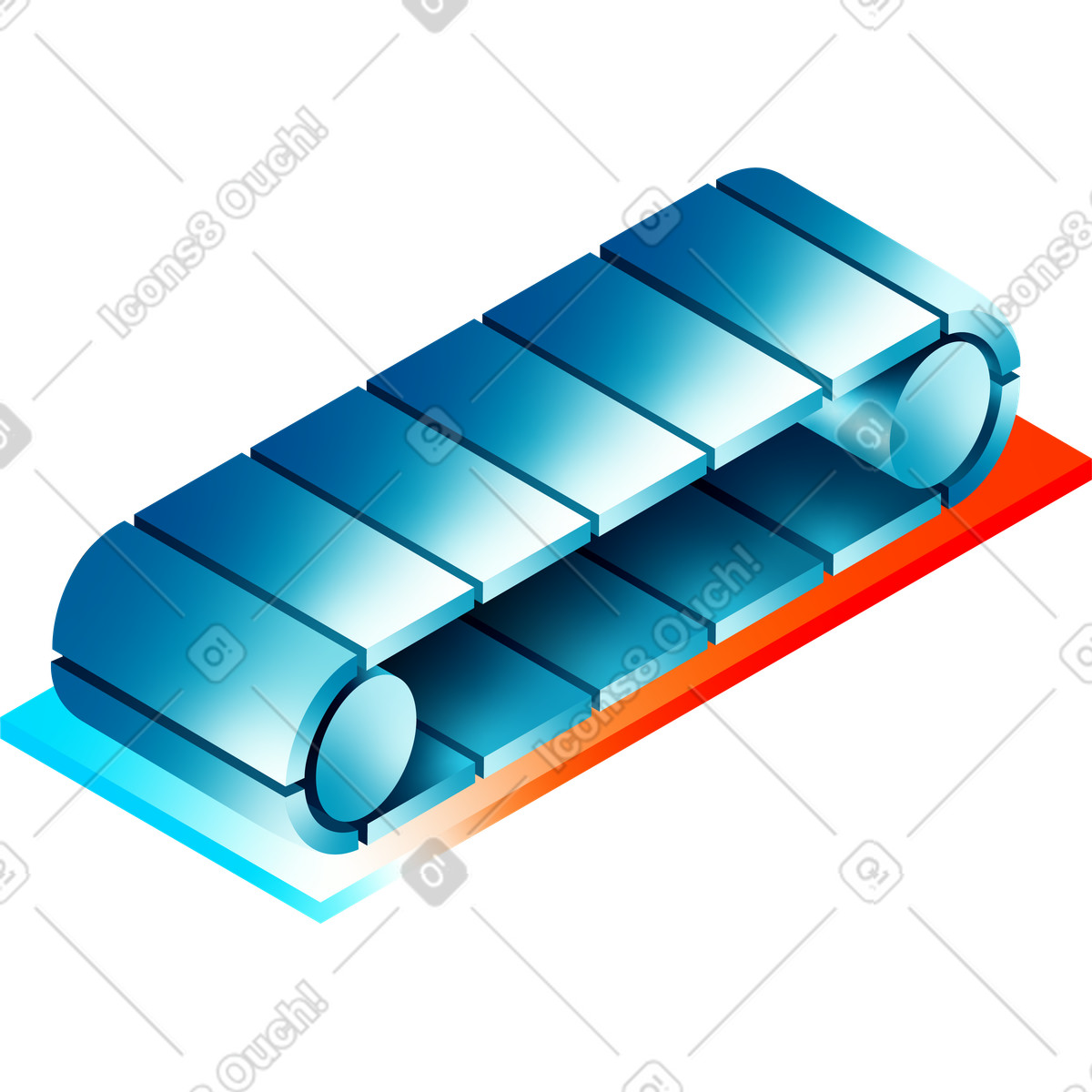 Ilustração de Linha transportadora em no estilo Glare para baixar em PNG, SVG