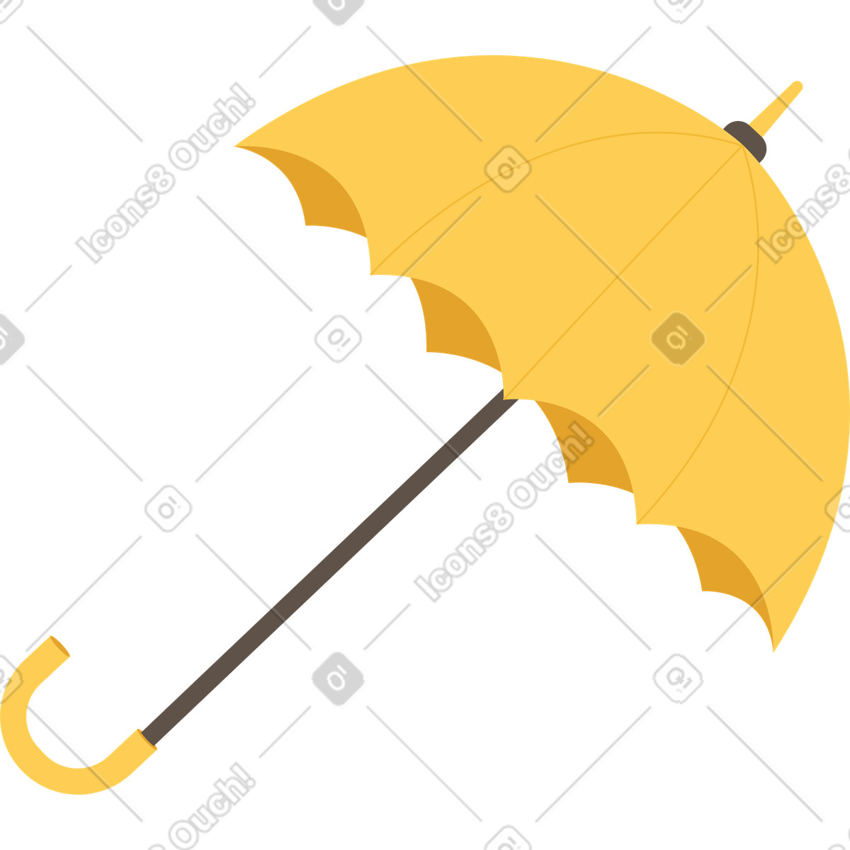 Ilustração de Guarda-chuva em no estilo Social para baixar em PNG, SVG