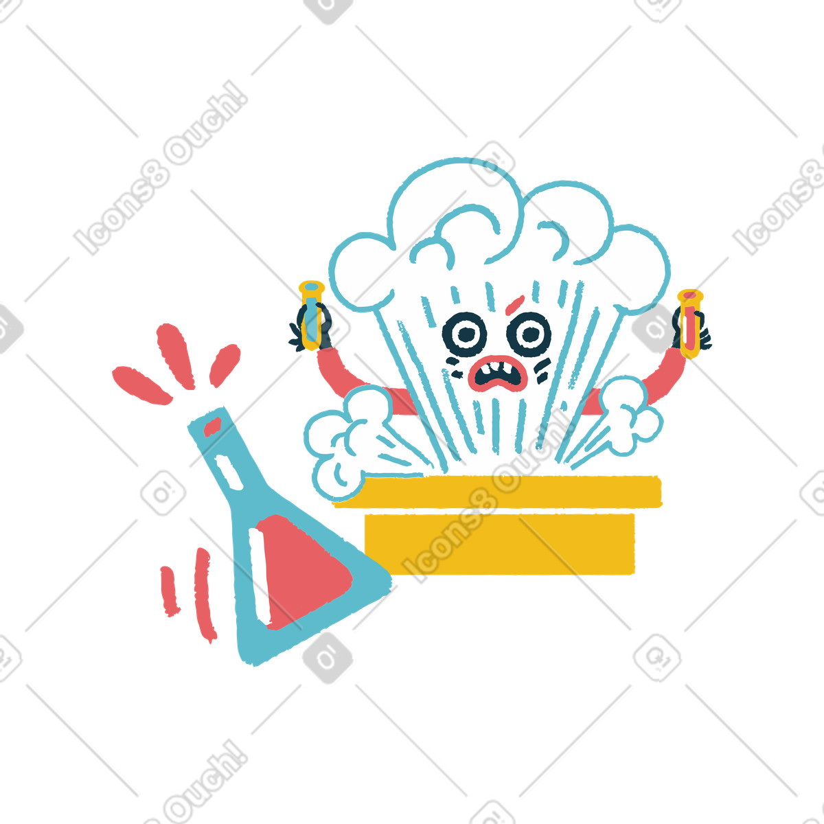 Impfstoff zu finden ist nicht einfach-Illustration im Flamenco-Stil als Download in PNG, SVG