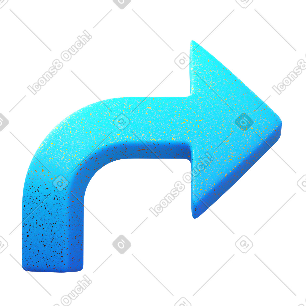 Ilustración Arrow redo en estilo 3D Fluency a descargar en PNG y SVG