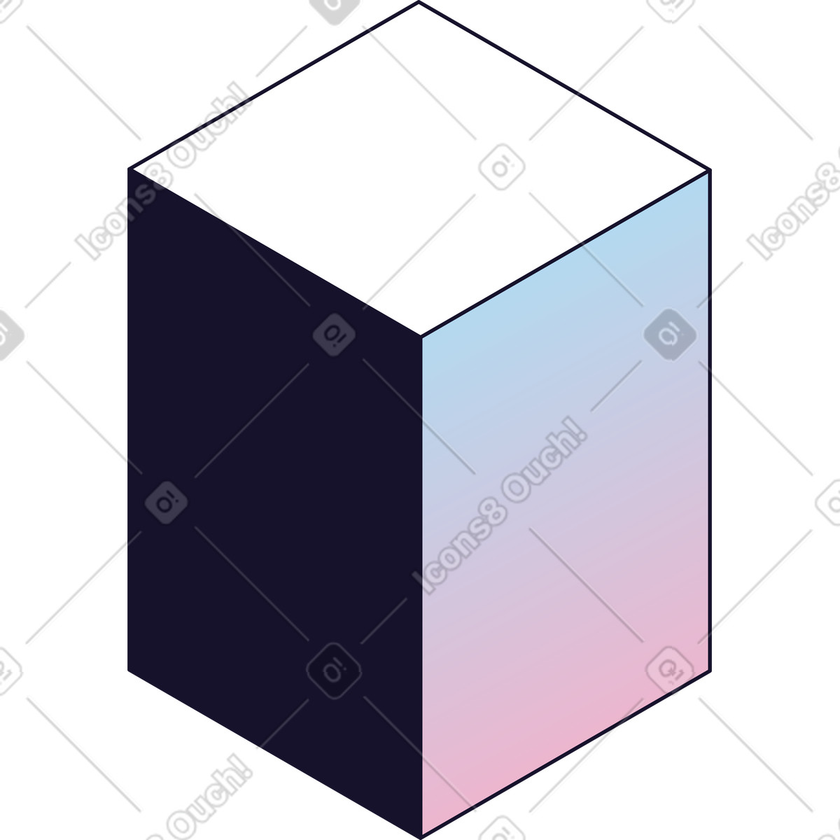 Rectangular shape illustration in PNG, SVG