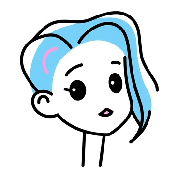 A futuristic digital face sketch depicting a social media avatar with sleek features. The face has smooth contours and angular structures, with large, expressive eyes designed to capture attention. The skin tone is a soft gradient, blending shades of light blue and silver. The hair is stylized, flowing in a wave-like pattern with hints of neon colors. The avatar's lips are subtly defined, with a faint shimmer, and the overall expression conveys confidence and approachability. The background is minimal, focusing entirely on the face and its striking features.