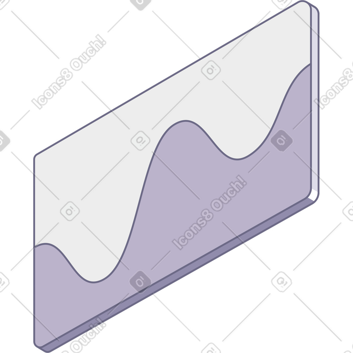Chart illustration in PNG, SVG