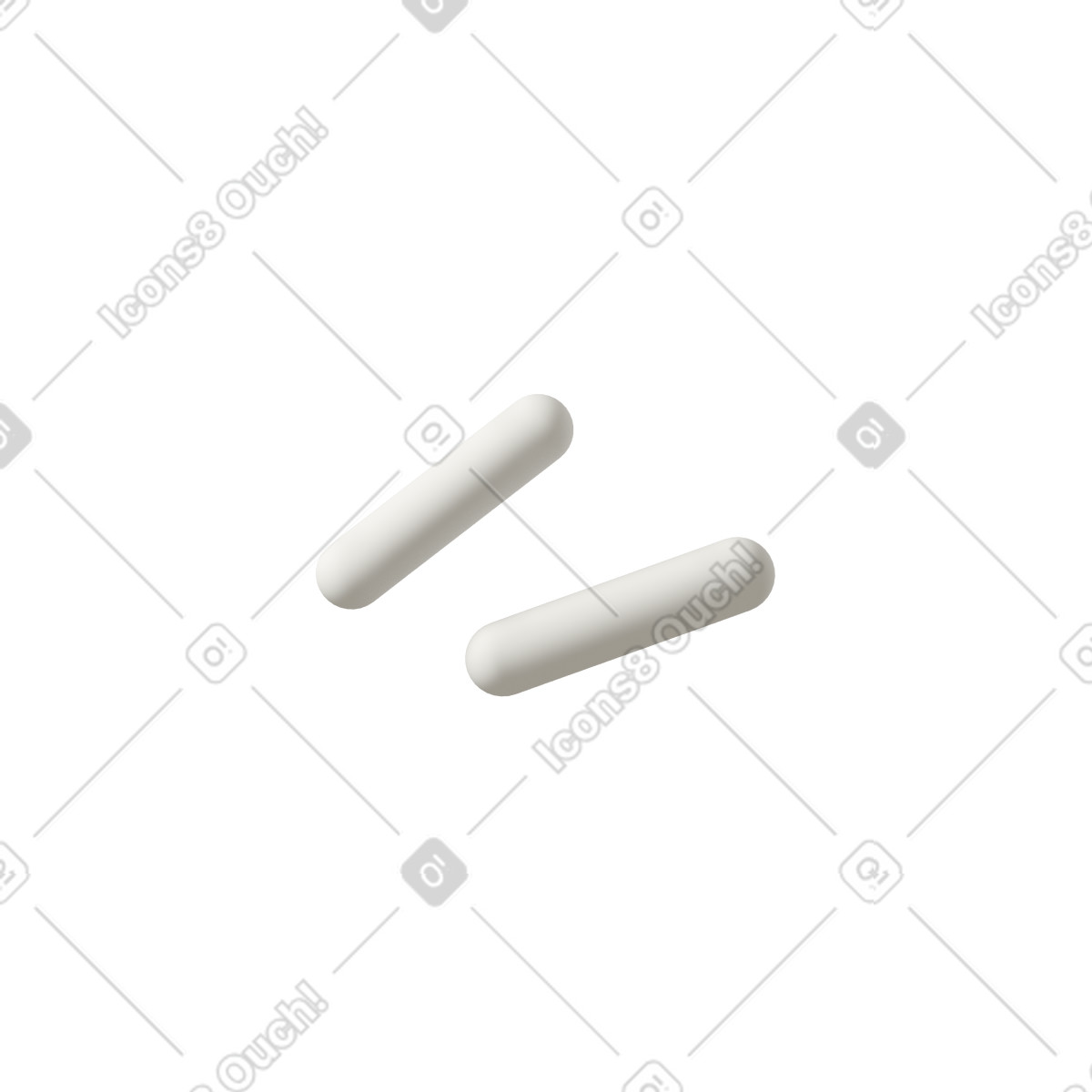 Ilustração de White lines em no estilo 3D Casual life para baixar em PNG, SVG