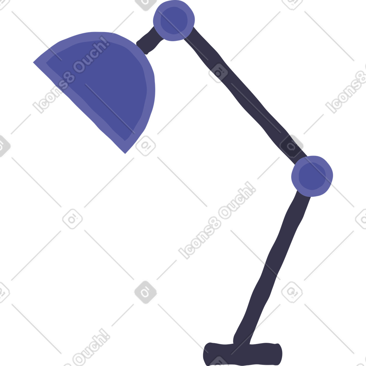Illustration Lampe dans le style Stripy à télécharger aux formats PNG, SVG