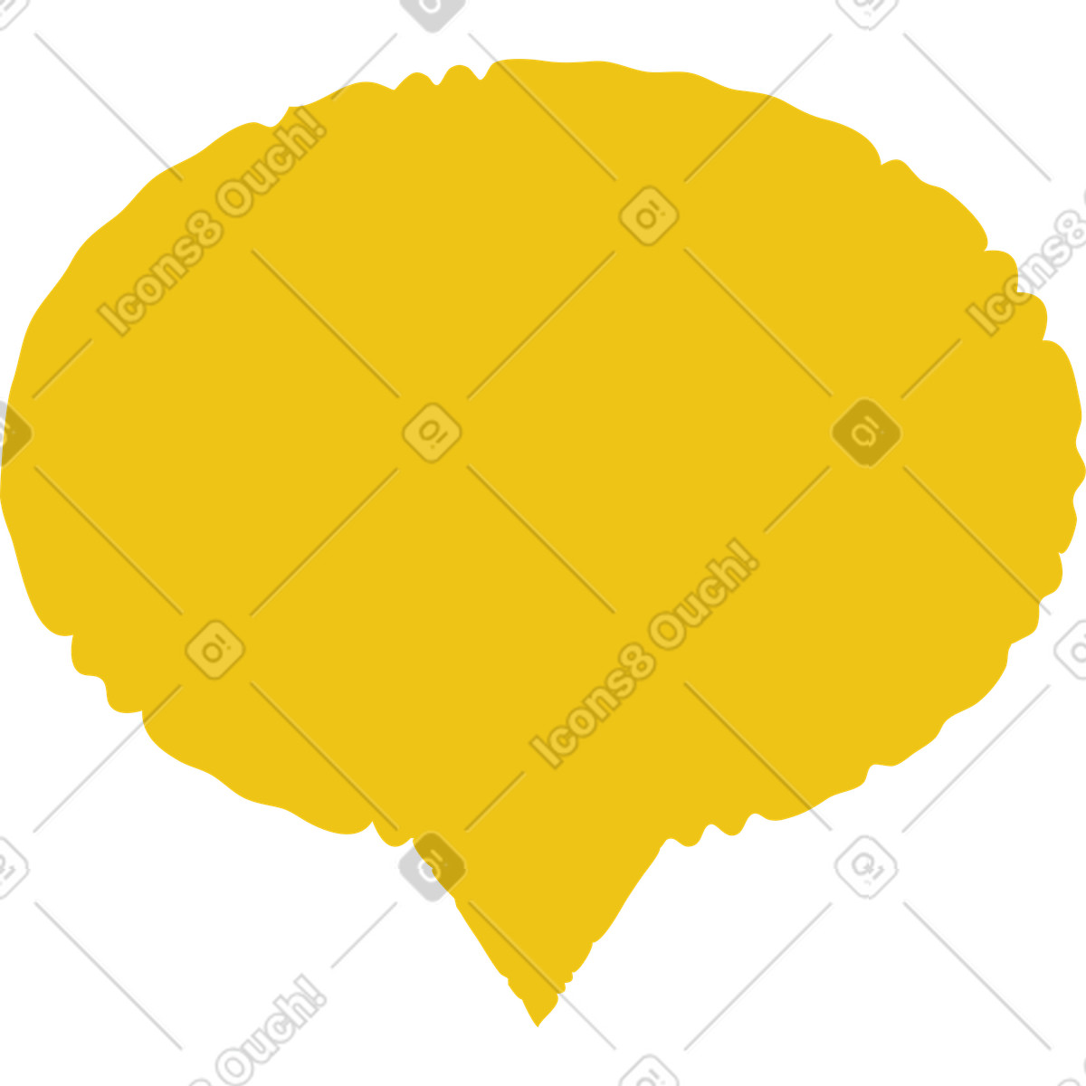 Nuvola di messaggi illustrazione in stile Bermuda scarica in PNG, SVG