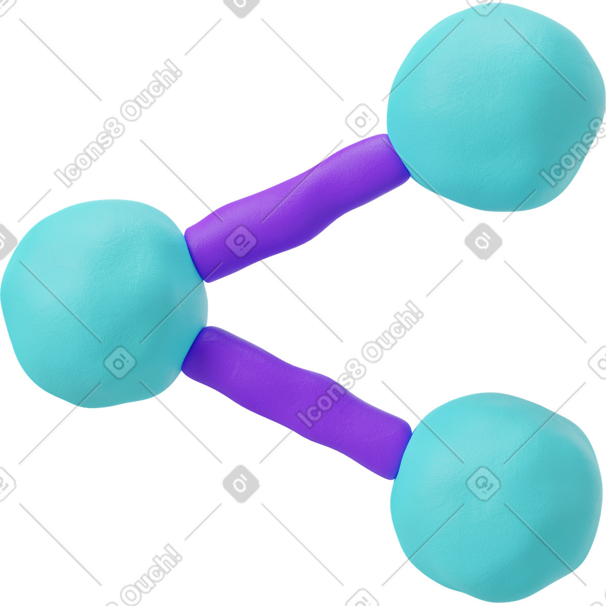 Share icon illustration in 3D Plastilina style download in PNG, SVG
