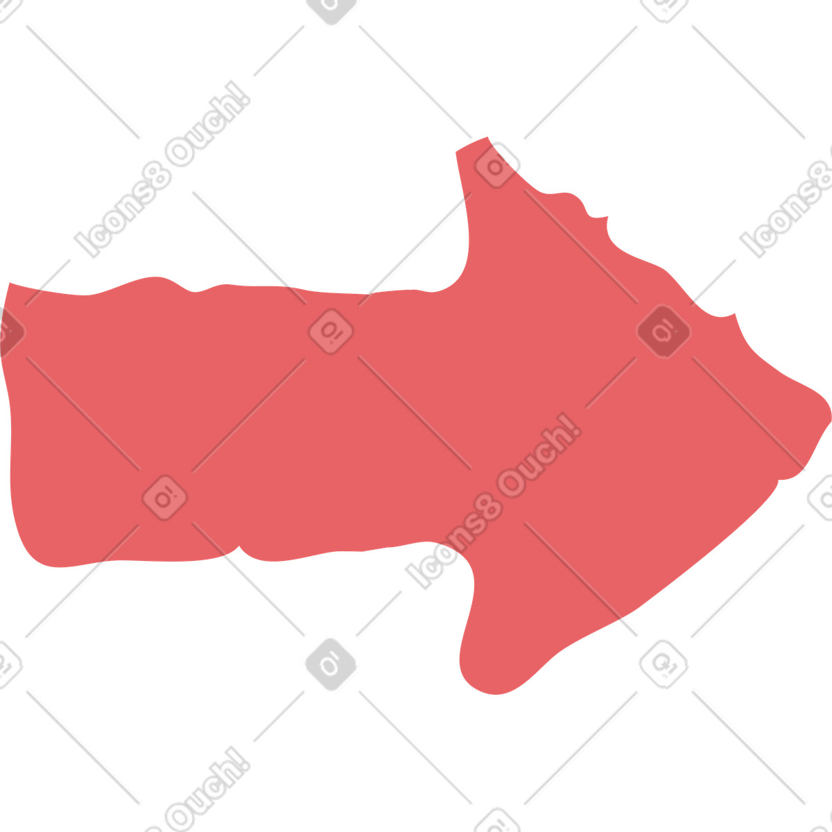 Red arrow shape-Illustration im Flamenco-Stil als Download in PNG, SVG