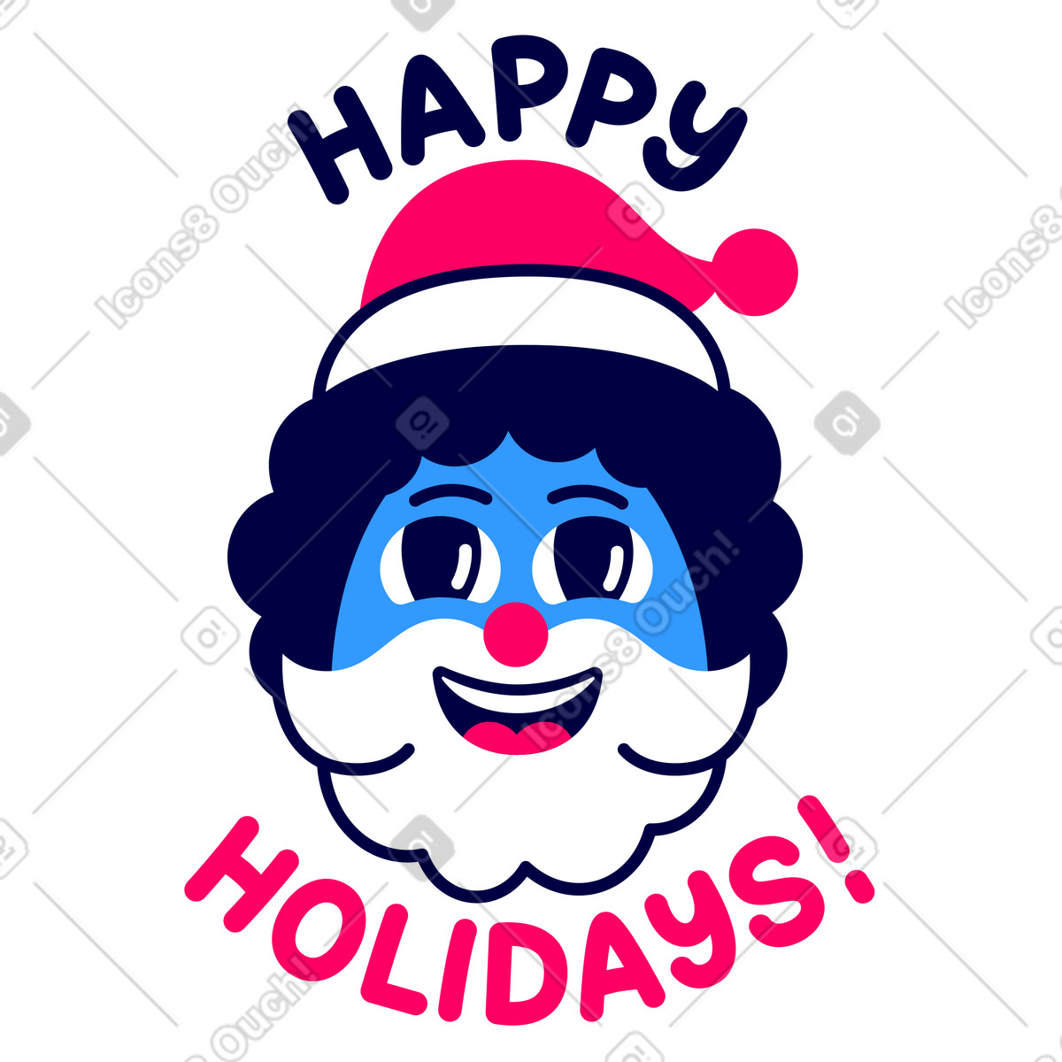 Ilustração de Letras boas festas! em PNG e SVG