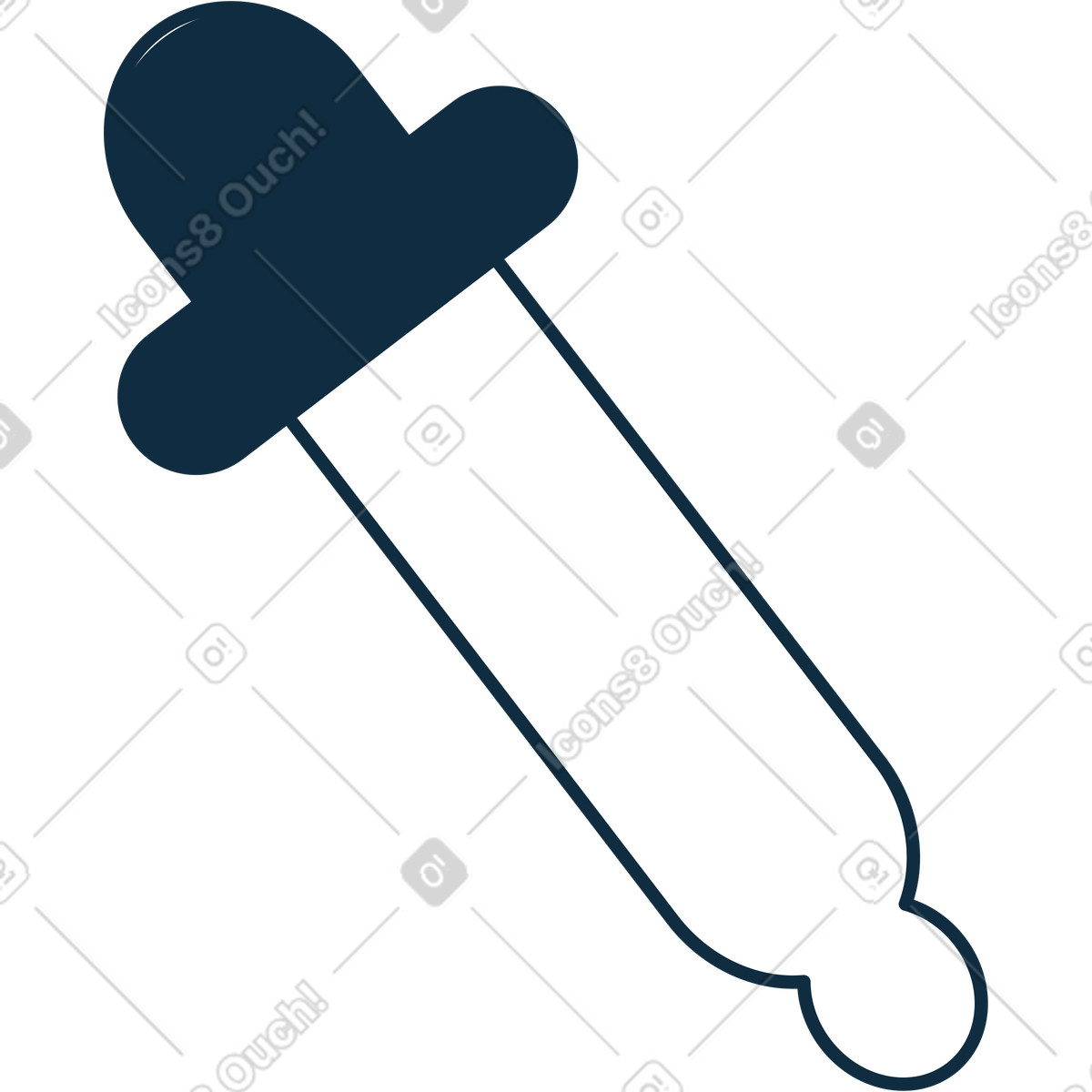 Pipette illustration in PNG, SVG